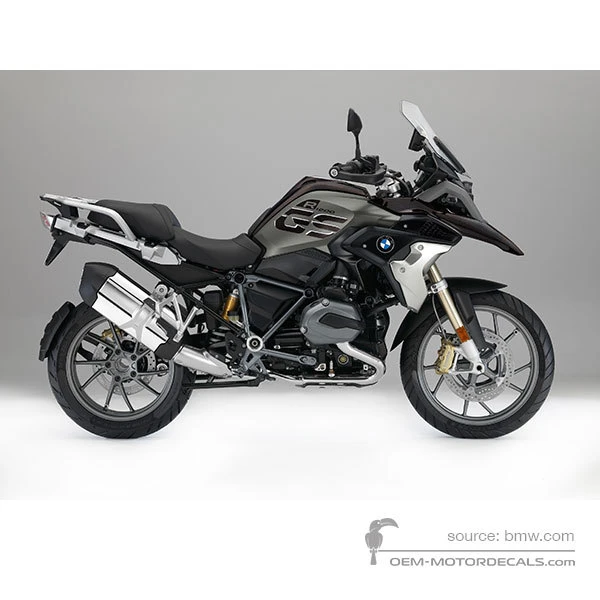 Stickers voor BMW R1200GS 2018 - Zwart • BMW OEM Stickers