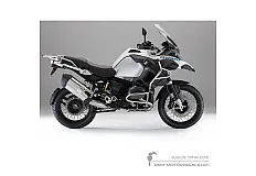 Adesivi per BMW R1200GS Adventure 2013 - Bianco • BMW Adesivi OEM