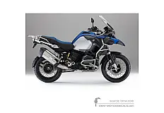 Adesivi per BMW R1200GS Adventure 2013 - Blu • BMW Adesivi OEM