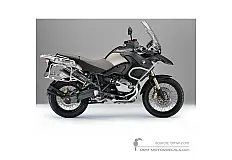 Adesivi per BMW R1200GS Adventure 2013 - Nero • BMW Adesivi OEM