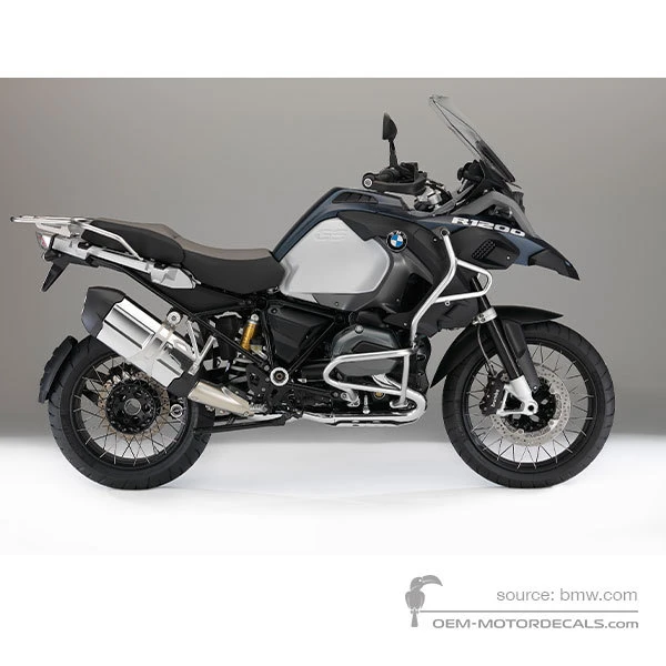 Adesivi per BMW R1200GS Adventure 2015 - Blu • BMW Adesivi OEM