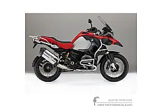 Stickers voor BMW R1200GS Adventure 2015 - Rood • BMW OEM Stickers