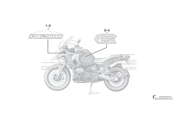 BMW R1200GS Adventure 2017 - Blauw Wit