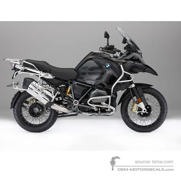 Aufkleber für BMW R1200GS Adventure 2017 - Schwarz • BMW OEM-Aufkleber