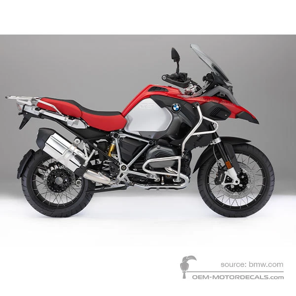 Decals for BMW R1200GS Adventure 2017 - Red • BMW OEM Decals