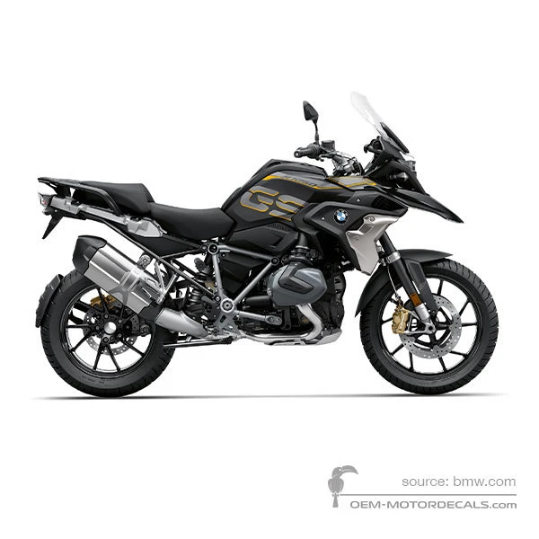 Autocollants pour BMW R1250GS 2018 - Noir • BMW Autocollants OEM