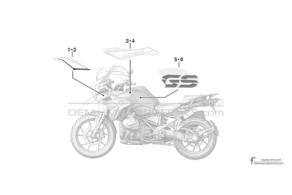 BMW R1250GS 2018 - Zwart