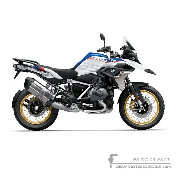 Naklejki do BMW R1250GS 2020 - Biały • BMW Naklejki OEM
