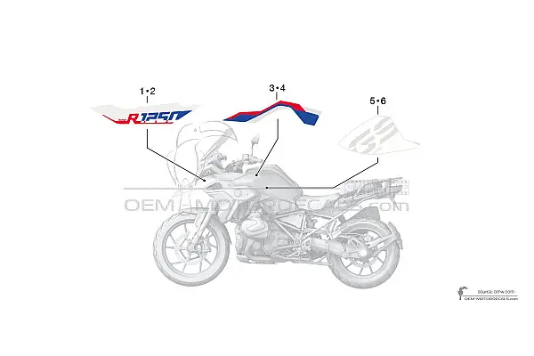 BMW R1250GS 2021 - Blau Weiss