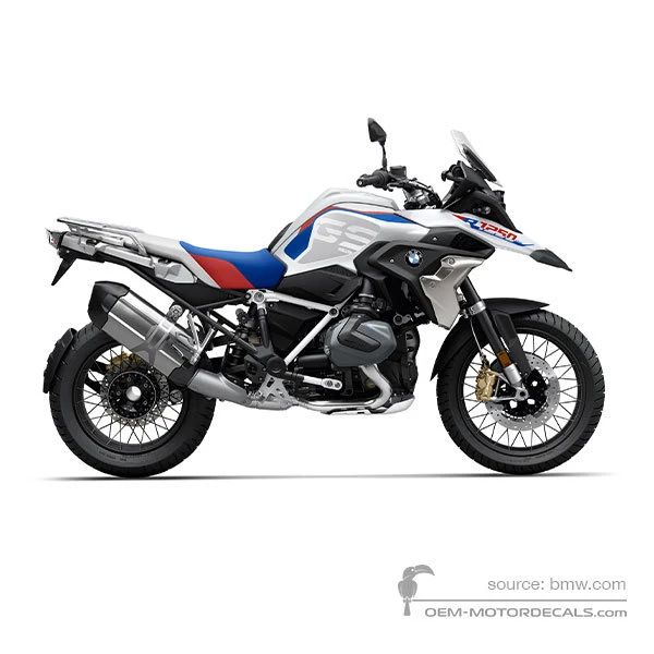 Decals for BMW R1250GS 2021 - Blue White • BMW OEM Decals