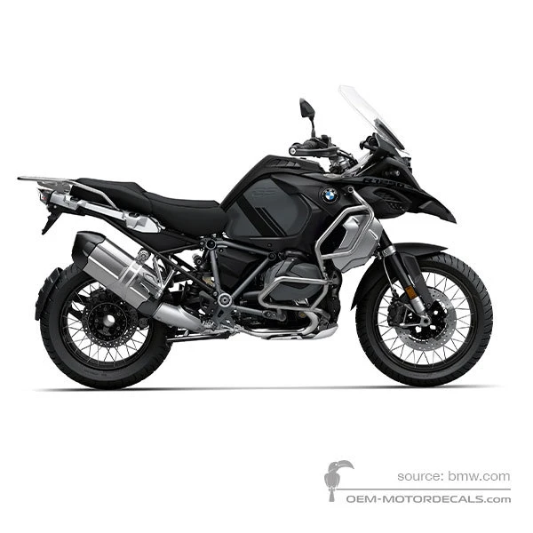 Naklejki do BMW R1250GS Adventure 2021 - Czarny • BMW Naklejki OEM