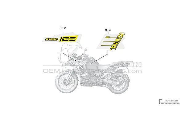 BMW R1250GS Adventure 2021 - Jaune
