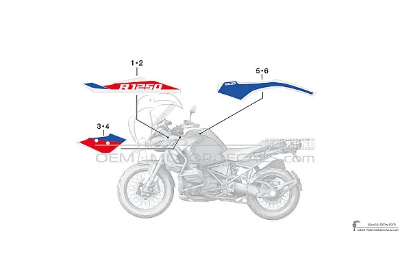 BMW R1250GS Adventure 2021 - Bleu Blanc