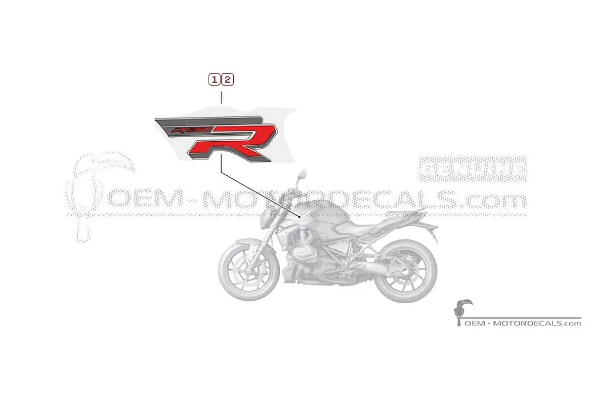 Decals for BMW R1250R 2022 • BMW OEM Decals