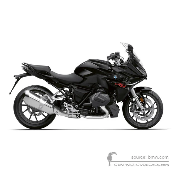 Stickers voor BMW R1250RS 2022 - Zwart • BMW OEM Stickers