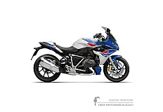Autocollants pour BMW R1250RS 2023 - Bleu Blanc • BMW Autocollants OEM