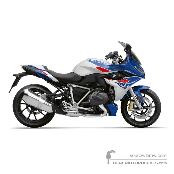 Decals for BMW R1250RS 2024 - Blue White • BMW OEM Decals