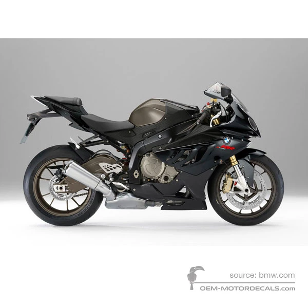 Naklejki do BMW S1000RR 2010 - Szary • BMW Naklejki OEM