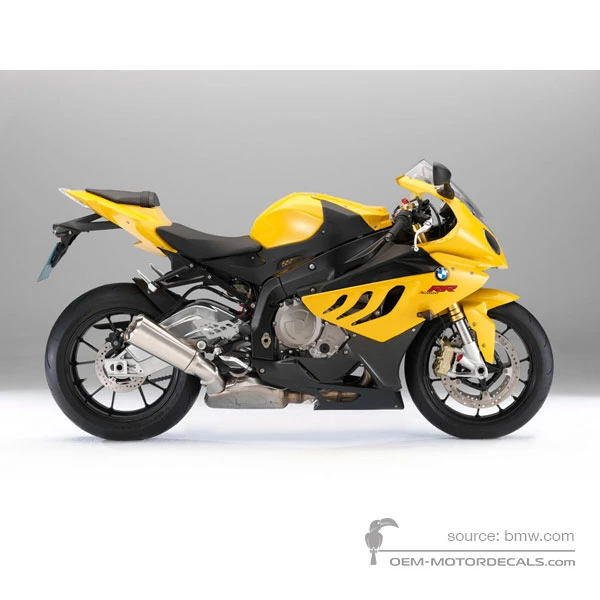 Naklejki do BMW S1000RR 2011 - Żółty • BMW Naklejki OEM