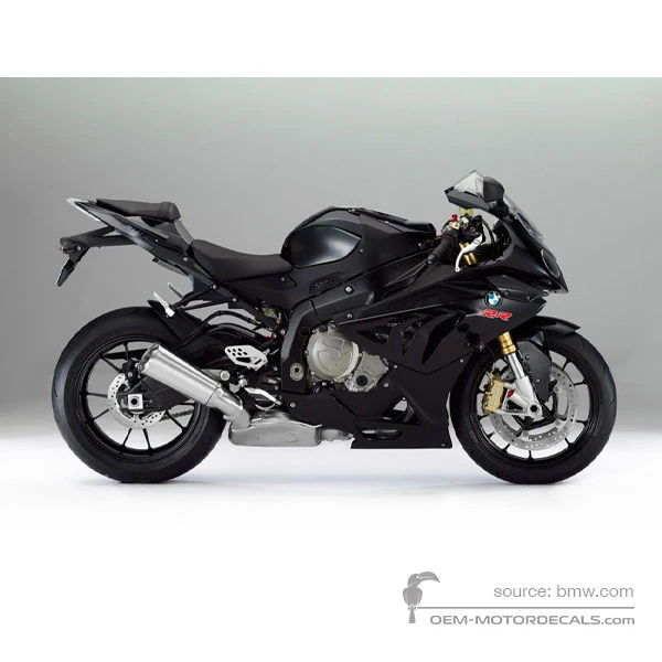 Autocollants pour BMW S1000RR 2012 - Noir • BMW Autocollants OEM