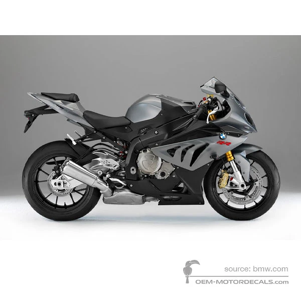 Naklejki do BMW S1000RR 2013 - Szary • BMW Naklejki OEM