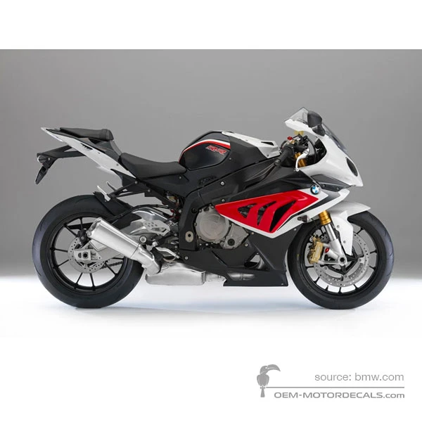 Naklejki do BMW S1000RR 2014 - Czarny • BMW Naklejki OEM