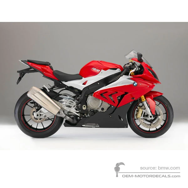 Naklejki do BMW S1000RR 2015 - Czerwony • BMW Naklejki OEM
