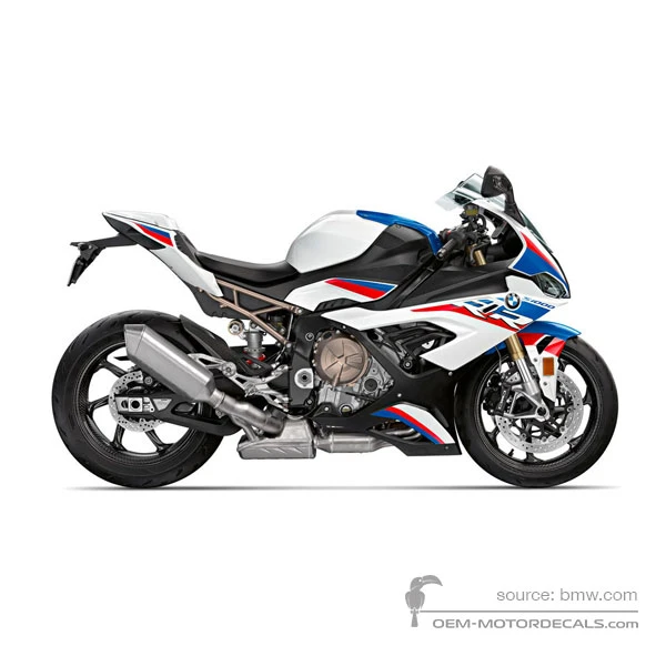 Naklejki do BMW S1000RR 2020 - Biały • BMW Naklejki OEM