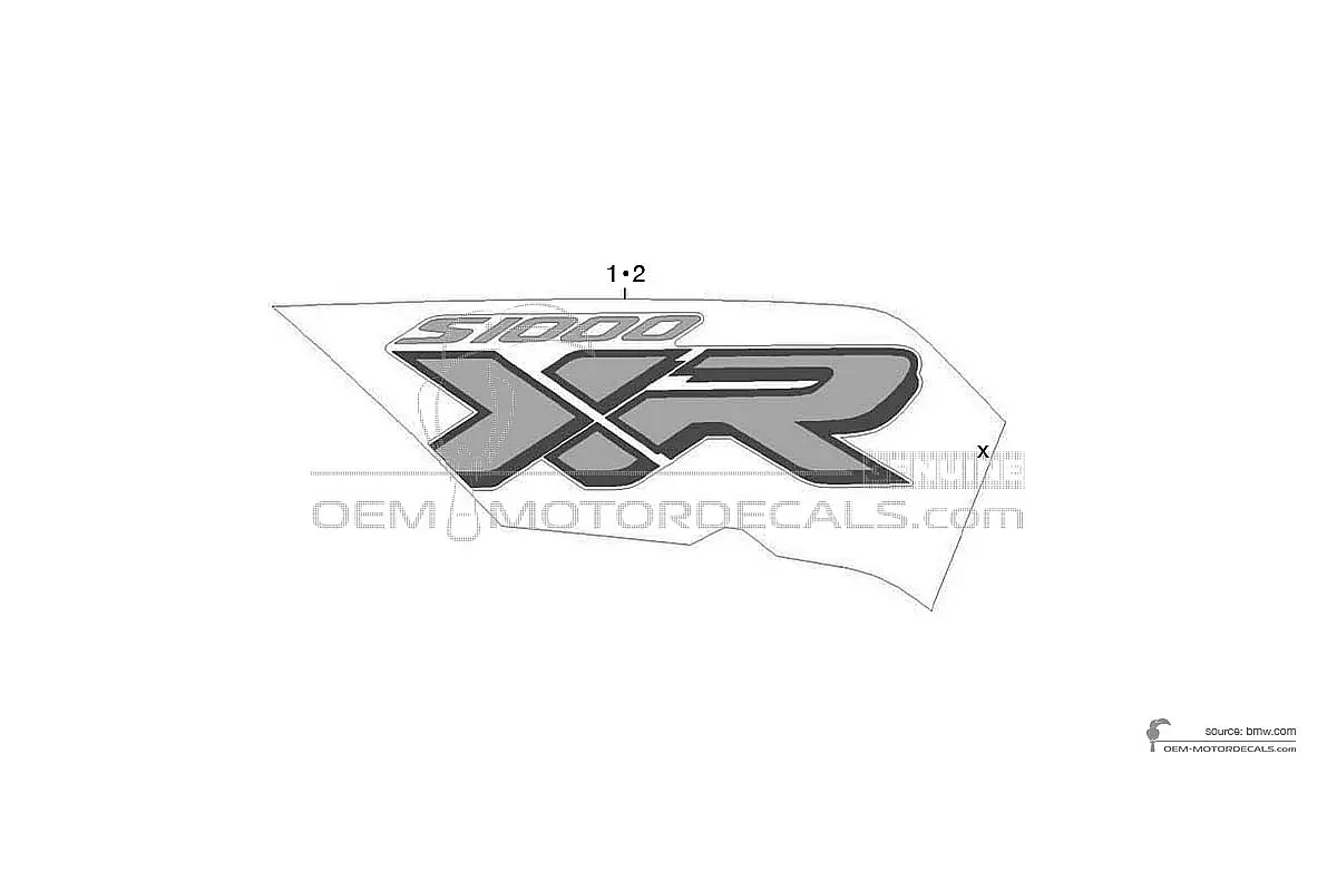 Autocollants pour BMW S1000XR 2022 - Rouge • BMW Autocollants OEM