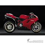 Ducati 1098 R 2009 - Rot