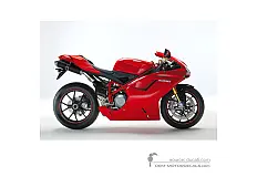 Decals for Ducati 1098 S 2007 - Red • Ducati OEM Decals