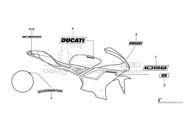 Ducati 1098 S 2007 - Red