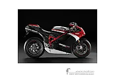 Naklejki do Ducati 1198 R CORSE 2010 Special Edition - Srebrny • Ducati Naklejki OEM