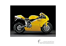 Stickers voor Ducati 749 2004 - Geel • Ducati OEM Stickers