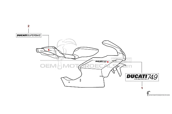 Ducati 749 2004 - Geel