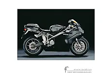 Stickers voor Ducati 749 2005 - Donkergrijs • Ducati OEM Stickers