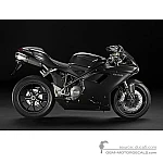 Ducati 848 2010 - Gris oscuro