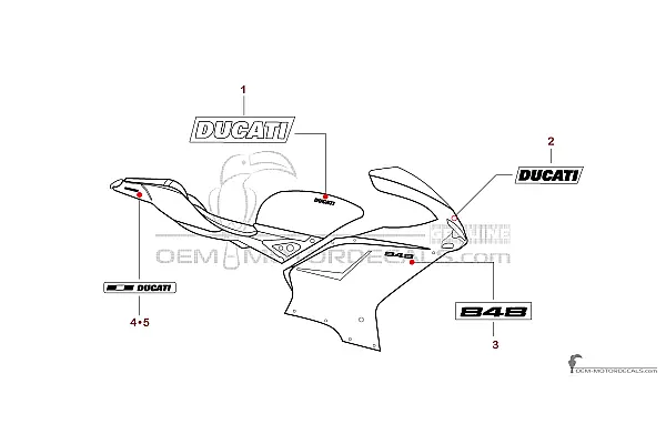 Ducati 848 2010 - Blanc