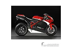 Stickers voor Ducati 848 EVO CORSE 2012 Special Edition - Zwart Rood • Ducati OEM Stickers