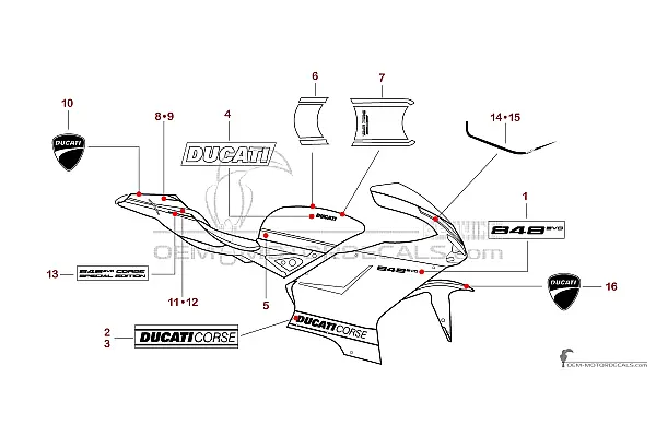 Ducati 848 EVO CORSE 2013 Special Edition - Zilver