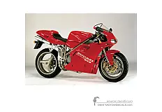 Aufkleber für Ducati 916 1997 - Rot • Ducati OEM-Aufkleber