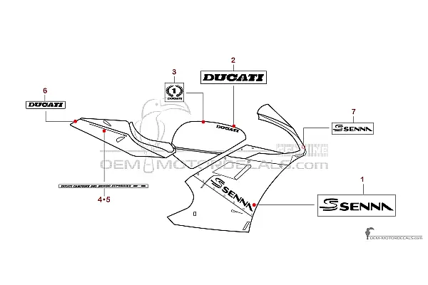 Ducati 916 SENNA 1997 - Silber