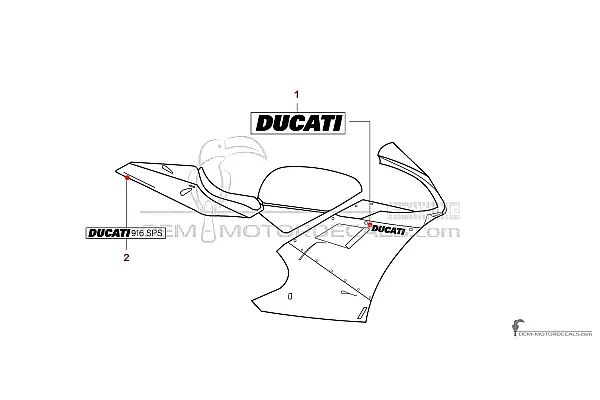 Ducati 916SPS 1997 - Rot