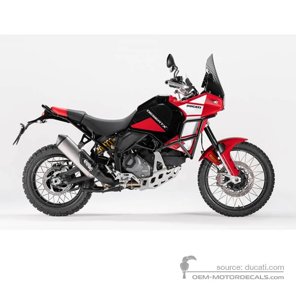 Naklejki do Ducati DESERTX 2025 Discovery - Czarny • Ducati Naklejki OEM