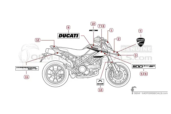 Ducati HYPERMOTARD 1100 Evo SP 2011