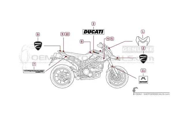Ducati HYPERMOTARD 1100 Evo Sp Corse 2012
