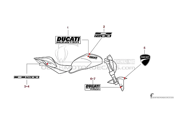 Ducati MONSTER 1200 2015 - Red
