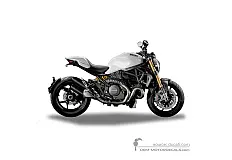 Adesivi per Ducati MONSTER 1200 S 2014 - Bianco • Ducati Adesivi OEM