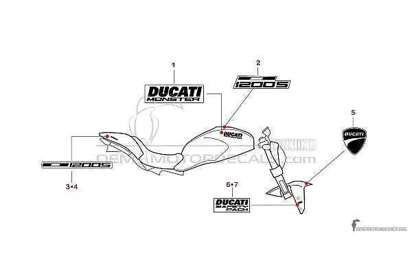 Ducati MONSTER 1200 S 2019 - Rojo