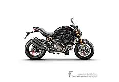 Stickers voor Ducati MONSTER 1200 S 2021 - Zwart • Ducati OEM Stickers